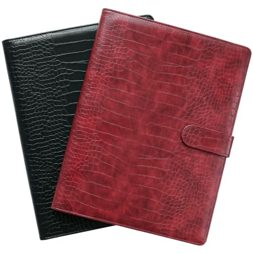 Image of Clipboard Folder Padfolio, Mymazn Writing Portfolio Faux Leather Clipboards with Cover for Legal Pad Holder Letter Size A4 8.5 x 12 for Business Conference Notepad Clip Boards