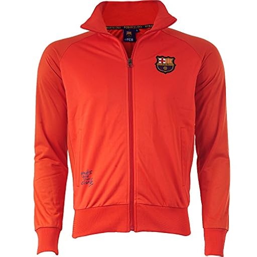 Fc Barcelone Chaqueta con cremallera Barca – Colección oficial para adulto, rojo, M | Ya disponible en tu tienda friki favorita! En mundofriki.es!