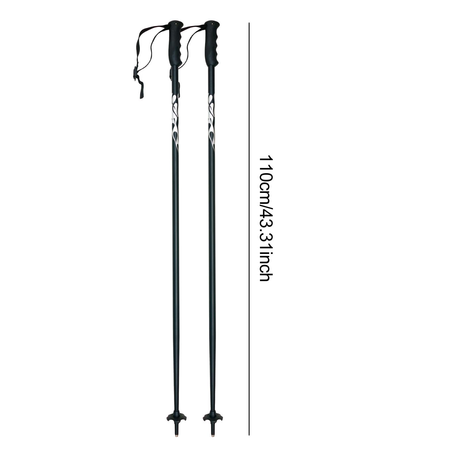 Générique Lot de 2 Bâtons de Alliage D'aluminium pour Homme et Femme, Bâtons de Randonnée pour Raquettes, Snowboard, Camping, Escalade en Plein Air