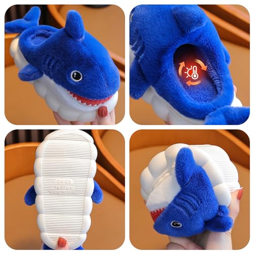 YILANLAN Shark Slippers Animal Slippers For Women Men Cosy Plush Home Slippers Warm Winter Slippers Cotton Shoes4