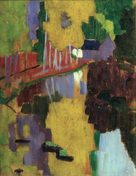 Affiche toile le Talisman de Paul Sérusier pour illuminer votre salon de couleurs fauves
