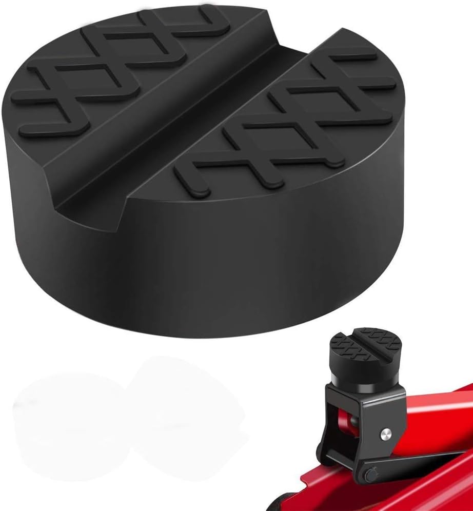 SXYHKJJack Pad Universal Slotted Frame Rubber Jack Pad Block Car Motorbike Trolley Jack Workshop Tool 63 X24m
