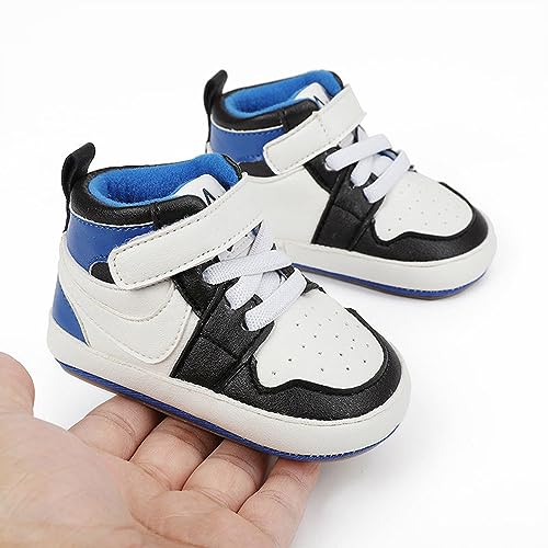 Image of Clowora Unsex Baby Shoes Boys Girls Infant Sneakers Non-Slip Soft Rubber Sole Toddler Crib First Walker Lightweight Shoes