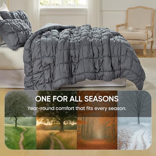 Amélie Home Grey Bubble Comforter Set Twin - Price Drop