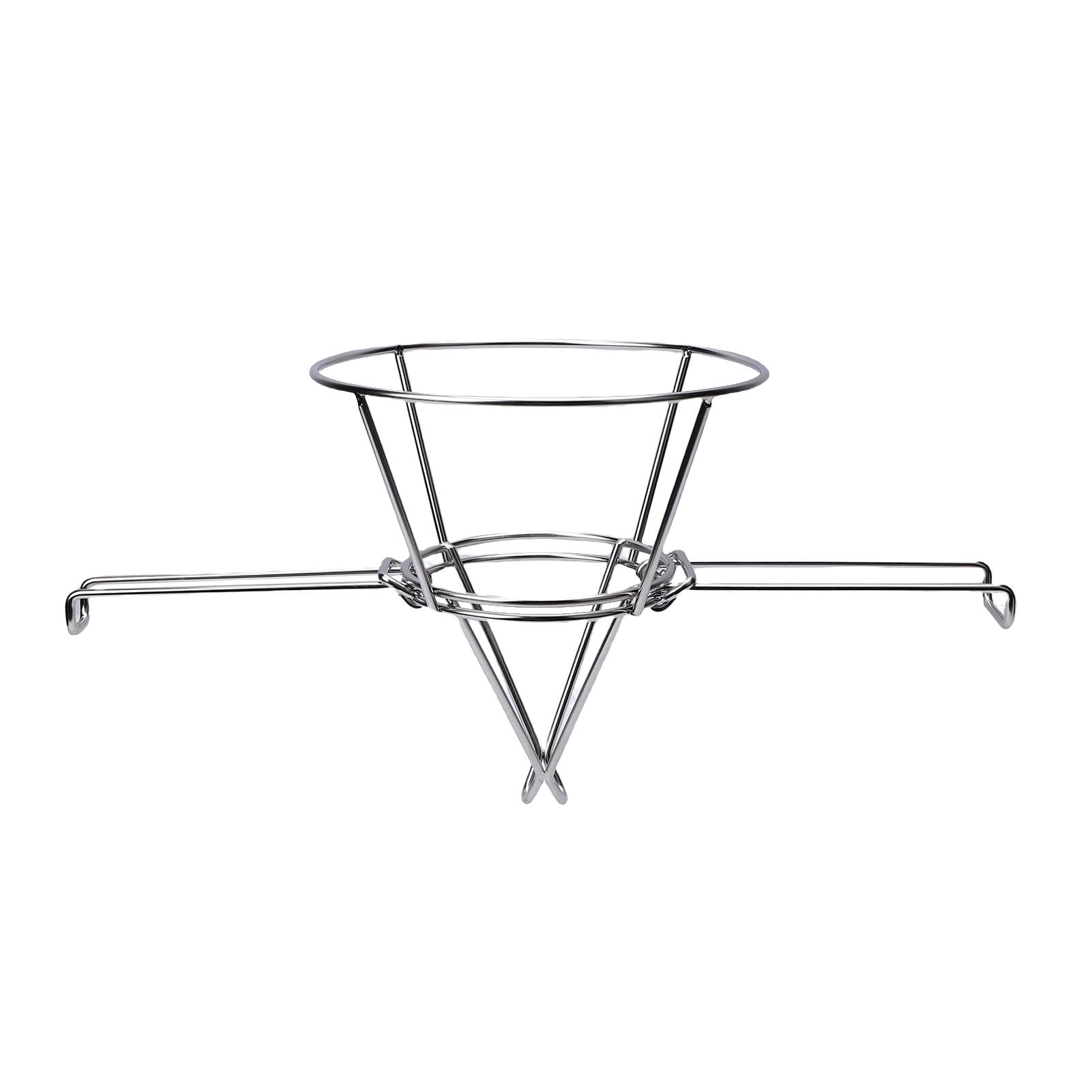 Sorandy Soporte para Cono, Soporte para Filtro de Cono de Acero Inoxidable con Asas, para Filtrado, Ideal para Jarabe de Arce y Aceite para Freír de Mayor Duración, 9,3 Pulgadas