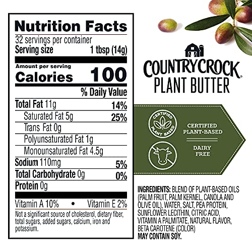Country Crock Plant Butter With Olive Oil Sticks, 16 Oz, 4 Count #TOP7