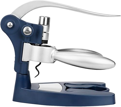 Miniatura 2 de MichaelGraves Rabbit - Abrebotellas de vino con palanca vertical – Base de sujeción, sacacorchos extra largo y removedor de papel de aluminio