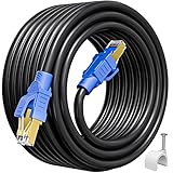 Clips reparables gratuitos y excelente servicio: el cable Ethernet CAT 8 se proporciona con múltiples clips reparables gratuitos, que son fáciles de instalar y fijar en la pared. Puede administrar mejor los cables y mantenerlos limpios para evitar el desorden. El cable Ethernet Cat 8 ha pasado la certificación de seguridad, supervisamos estrictamente la producción para garantizar la calidad del producto.