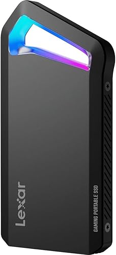 Miniatura 5 de Lexar SSD portátil SL660 BLAZE de 512 GB, compatible con PS5, PS4, Xbox, PC y Mac, lectura de hasta 2000 MBs, LED RGB, USB-C, USB 3.2 Gen 2,