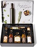 Thoughtfully Gifts, Olive Oil Gift Set, Flavors Include Smoky Bacon, Mushroom, Oregano and More, Pack of 8