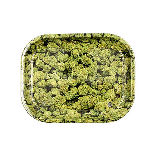 Metal Rolling Tray, Buds Design by V Syndicate (Small)