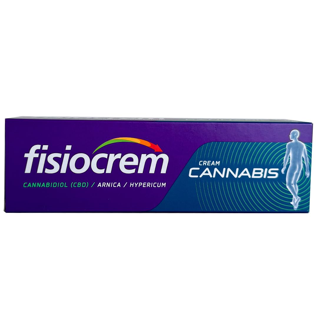 Fisiocrem Cannabis 60 ml | Crema Corporal con CBD, Árnica e Hipérico | Efecto Calor y Confort | Hidratación y Uso Diario