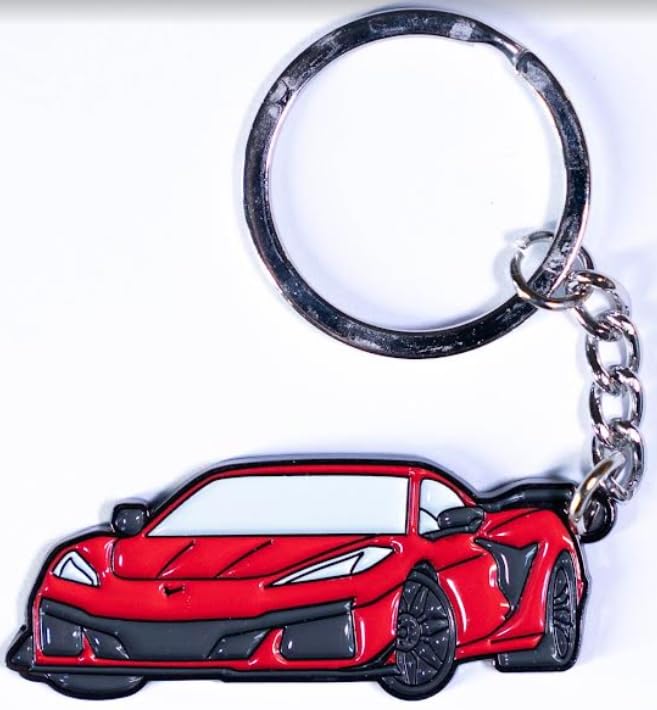 Image of Metal Keychain - Corvette C8 Accessory Gift