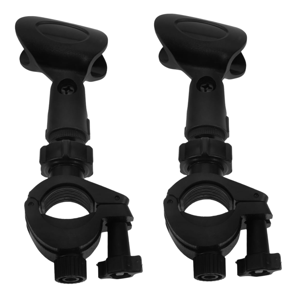GALPADA 2Sets Mic Clip Holder Microphone Accessory for Versatile Usage Compact Design Durable Construction for Various Audio Setups