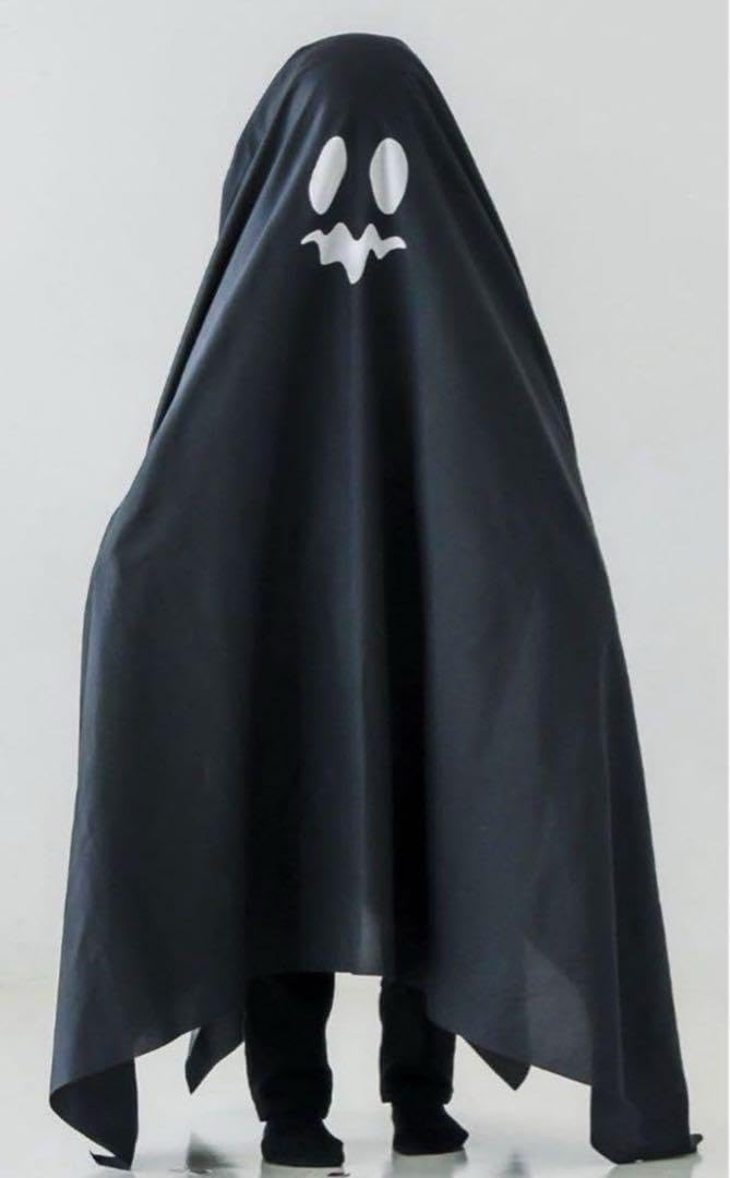 3coins スリコ ハロウィン 覗けるおばけ布 ブラック