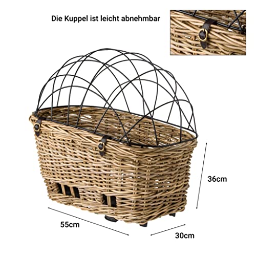 FAST RIDER Fastrider Jale Dog Bike Basket Naturel 57L