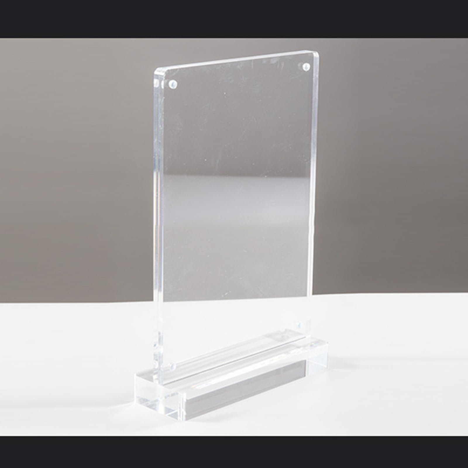 Espositori da Tavolo in Acrilico,Porta Cartelli in Acrilico,Espositore da Tavolo,Acrylic Sign Holder,Bordi Lisci,Robusti,Facile da Pulire,per Cartelli,Brochure,Volantini,Menu