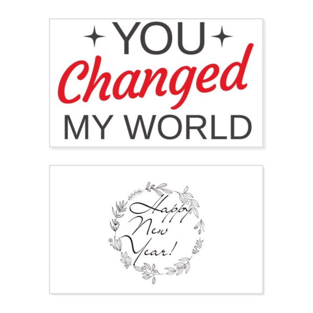 Tarjeta de San Valentín You Changed My World para expresar tu amor con diseño elegante 5