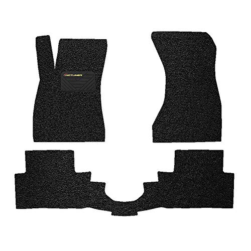 Motliner Coil Car Mats for Audi A4 Premium Design Anti-Slip All-Weather Floor Mats, 4-Piece Set of Black Car Floormats for Model Year 2016/2017/2018/2019/2020/2021