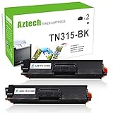 Aztech 2 Pack Replaces Brother TN315BK TN 315 TN-315 Black Toner Cartridge For Brother HL-4150CDN HL-4570CDW MFC-9560CDW MFC-9460CDW Printer