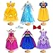 WONDOLL 18 inch Doll Clothes and Accessories, Pricess Costumes Dress, 6 Pieces, 18 inch