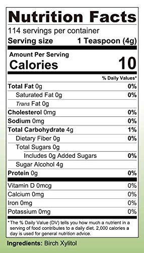 Zveet Birch Xylitol Sweetener (Made in USA) (1 LB)