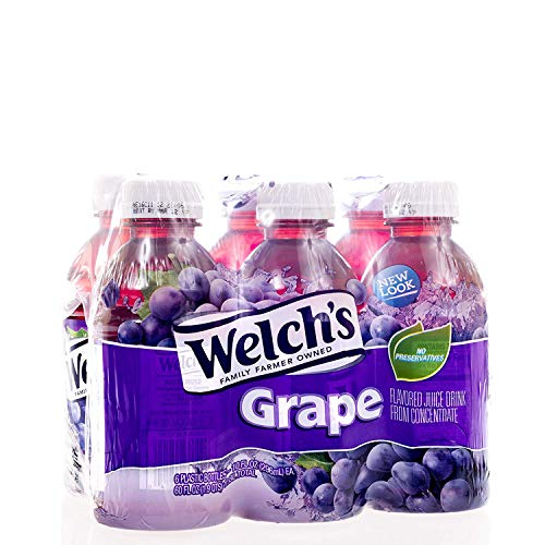 Welch's Single Serve 100% Grape Juice, 6pk(Case of 2)