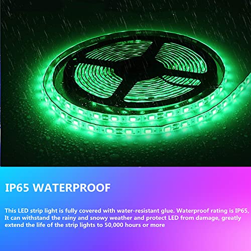 HOKIION Pontoon Led Boat Lights, 12V 20FT Marine Led Strip Lights