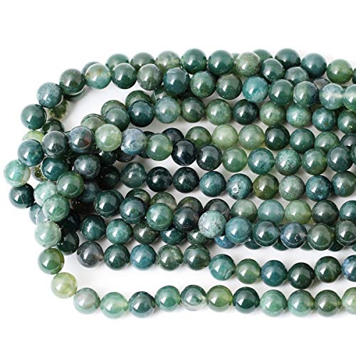 Agate Mousse véritable AAA 10 mm perles de lithothérapie haut de gamme
