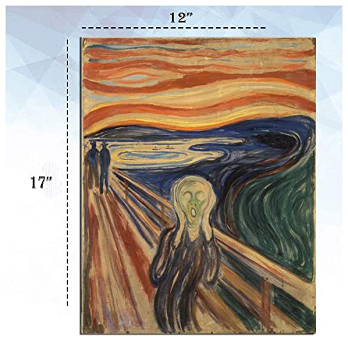 Image of Tallenge -Set of 10 Edvard Munch Paintings Small Poster(Paper,12 x 17 inches, Multicolour)