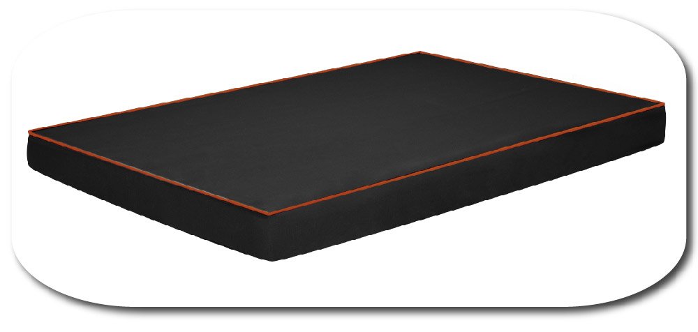 FORTISLINE Hundematte Hundebett OAHU Plus 2 Größen 4 Farben (XL - 120x80x8cm, Orange)