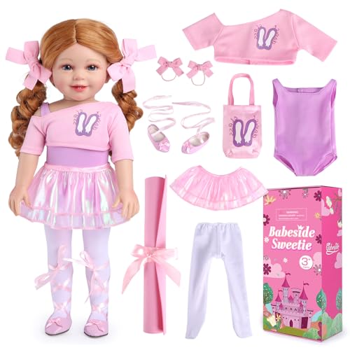 Muñeca bailarina americana 16 pulgadas con accesorios miniatura 3