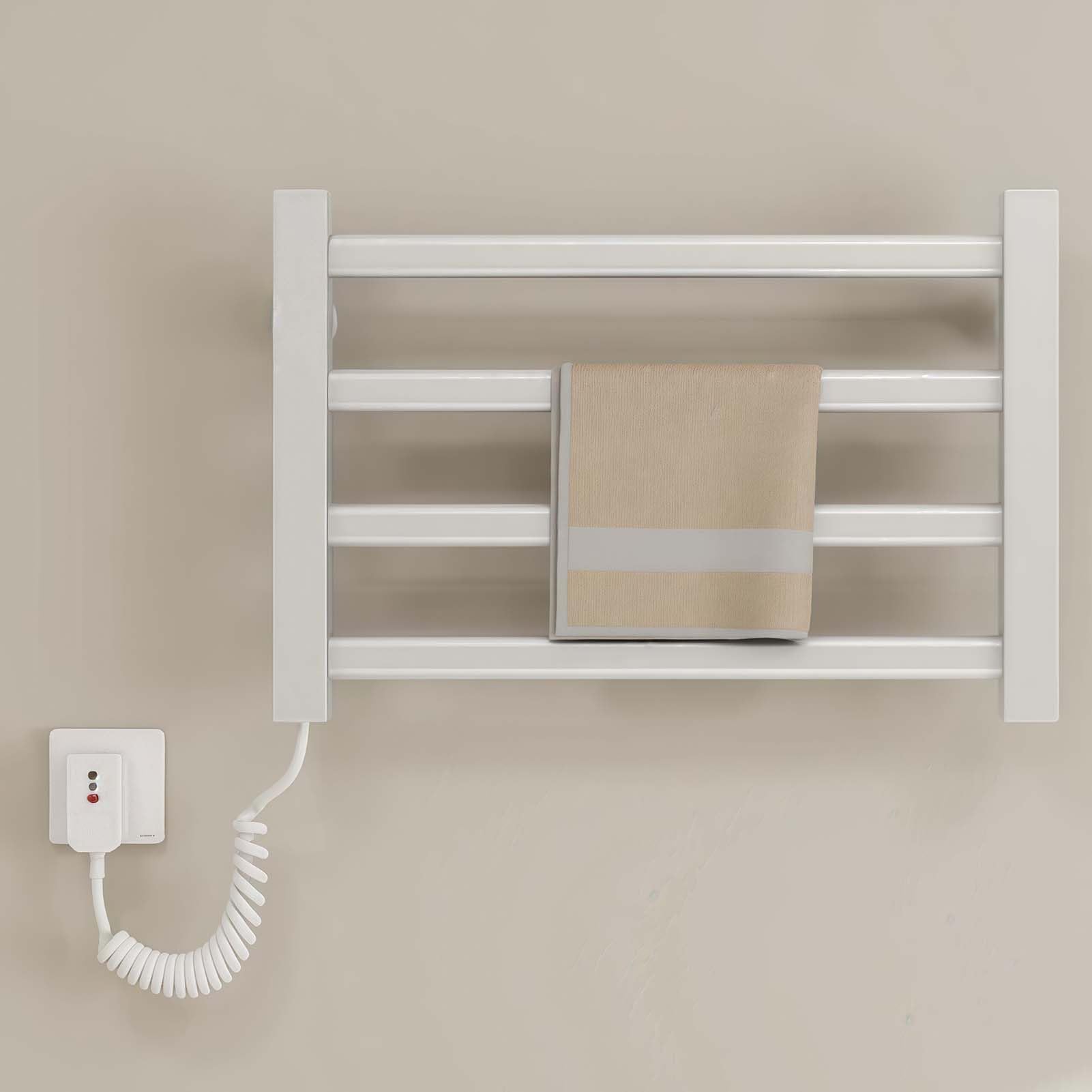 Sèche-serviettes mural compact idéal salle de bain pour serviettes chaudes