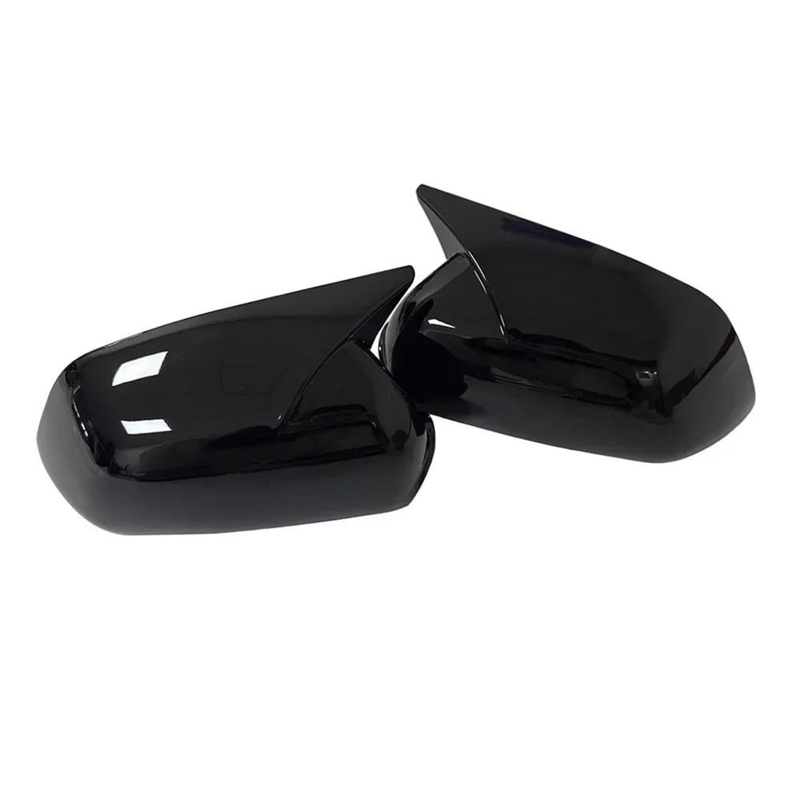 for VW for Polo 2005-2009 Car Sticker Rearview Side Mirror Cover Wing Cap(Gloss Black)