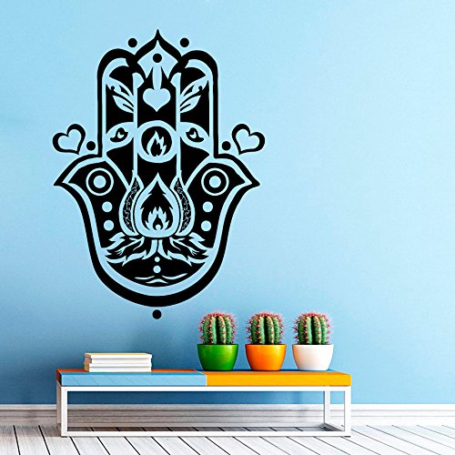 DecorimDecorWallDecal Adhesivos de Pared Mano de Fátima Ojo Indio Buda Yoga Fátima Mandala Ganesh Lotus Adhesivo de Vinilo decoración de la Pared murales Adhesivos de Pared Yoga