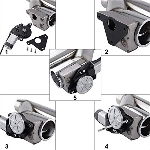 Spelab ASPES01092 Electric Exhaust Valve Motor,Replacement Control Motor Electric Exhaust Controlled Valve Universal Exhaust Car Modification Accessories thumb #6