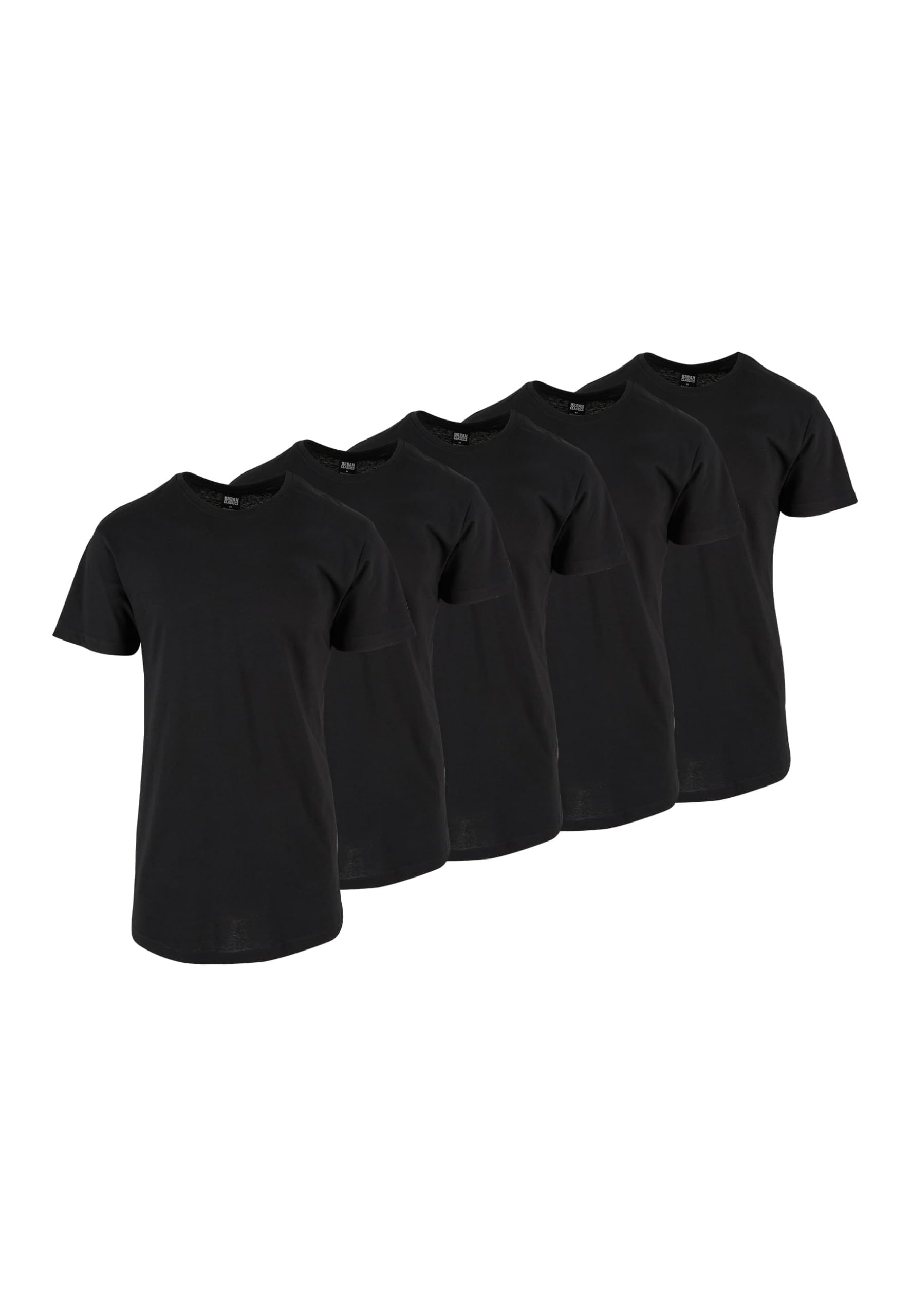 Urban Classics Herren Shaped Long T-Shirt 1/3/5er-Pack