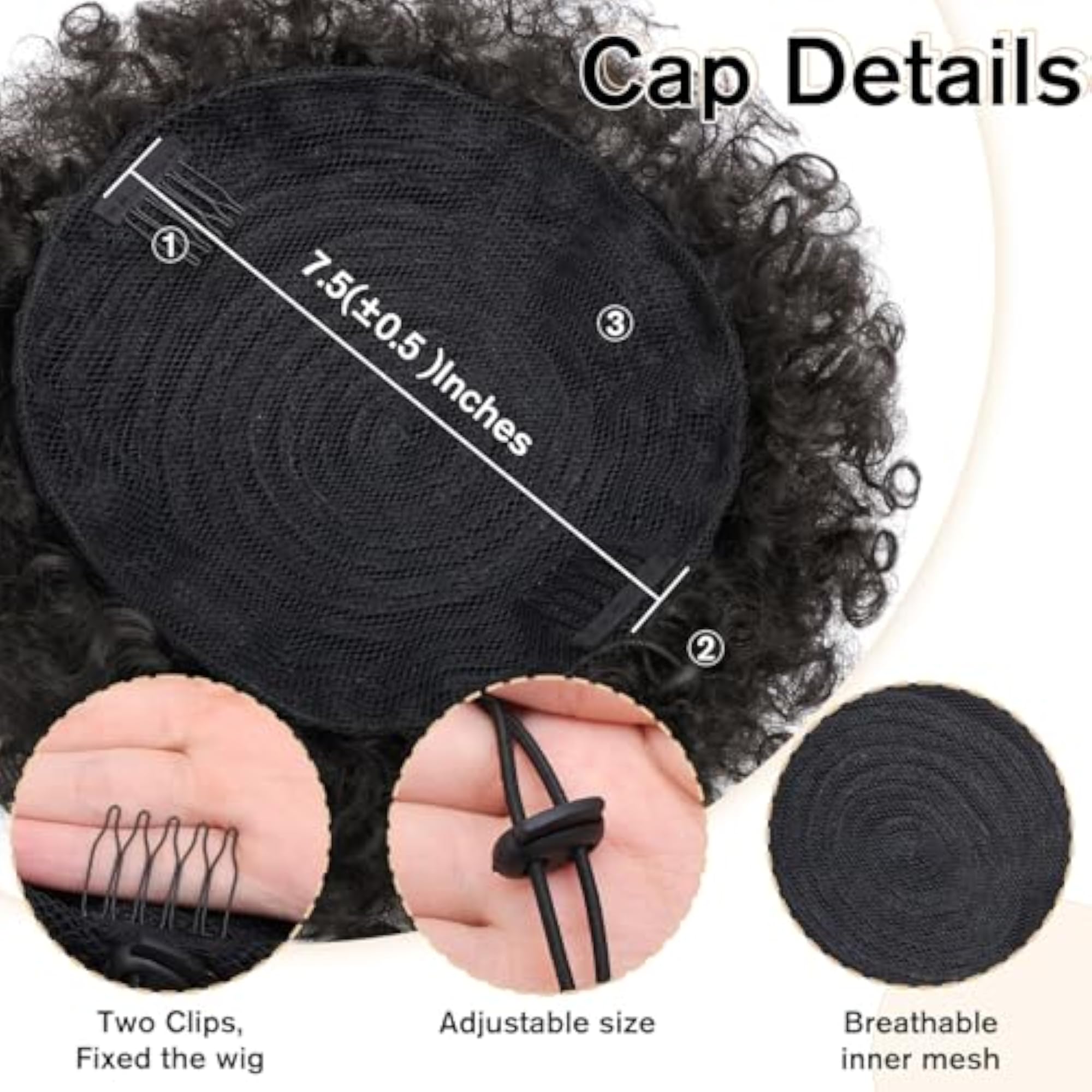 Synthetic Afro Puffs Drawstring Ponytail Bun Hairpieces