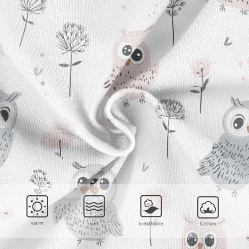 Girls Underwear Soft Cotton Cute Owls Kids Panties in Sizes 2/3t, 4t, 5t, 6 and 83