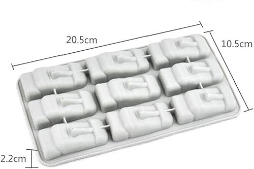 Miniatura 6 de Isla de Pascua Estatuas de Piedra Bandeja de Hielo Cubos Diy Molde Verano Mini Molde de Pastel de Silicona