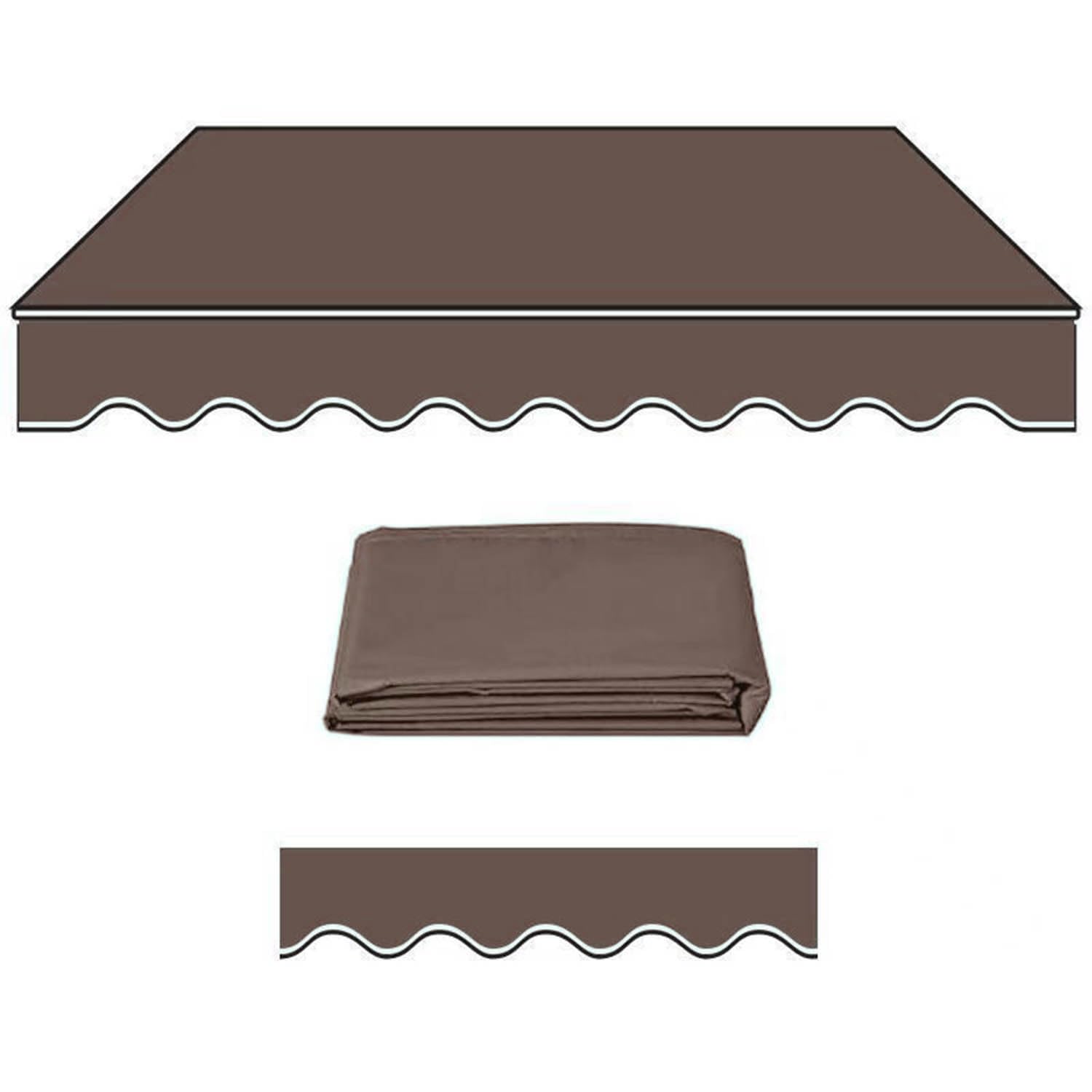 Toile de rechange auvent pour ombrager votre terrasse et repas de jardin