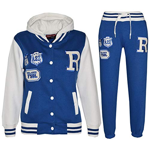 Baseball Tracksuit B.B Hoodie with Joggers R Fashion Fox Contrast Jacket - B.B Tracksuit Royal 13