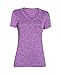 Under Armour Womens Tech V-Neck Twist Short-Sleeve T-Shirt , Mega Magenta (915)/Metallic Silver , Small