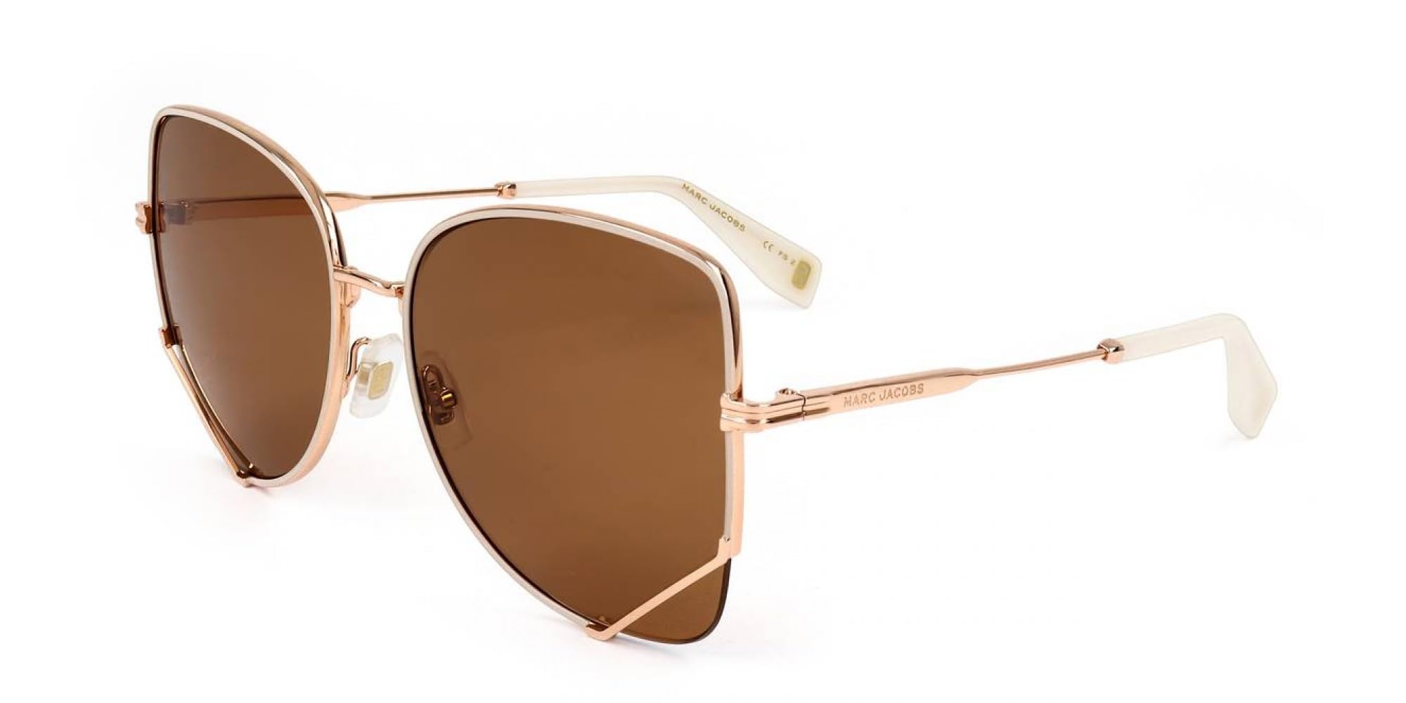Marc Jacobs Unisex Gold Ivory Mj 1066/S 59/16/145 Woman Sunglasses