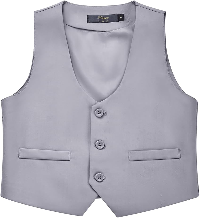 Kids Suits for Boys 5 Pieces Formal Suit Boys Dress Shirts Ring Bearer Outfit Slim Fit Dresswear Suit