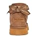 Juicy Couture Girls Slip On Winter Boots Warm Microsuede Insulated Fashion Ankle Booties Outdoor Snow Boot-Olden-Natural-Size 5