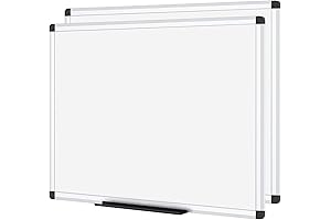 VIZ-PRO 48x36 White Board for Wall, Pack of 2
