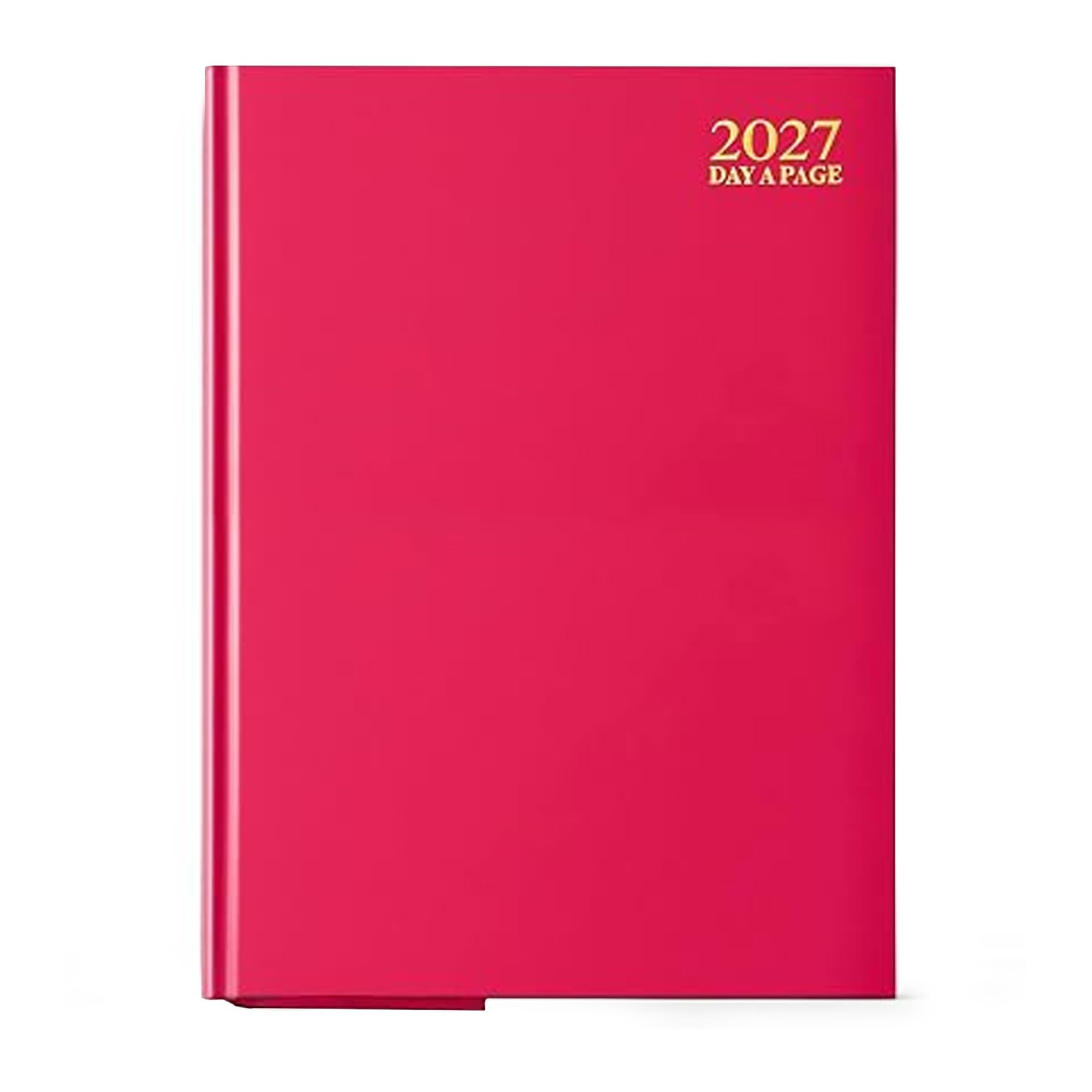 AIBULO 2027 Diary A5 Day A Page Pink Hardback