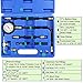 JIFETOR Fuel Injection Pump Pressure Tester Gauge Kit, Car Gasoline Gas Fuel Oil Injector Test Manometer Tool Set 0-100PSI, Universal for Auto Truck SUV Motorcycle ATV RV