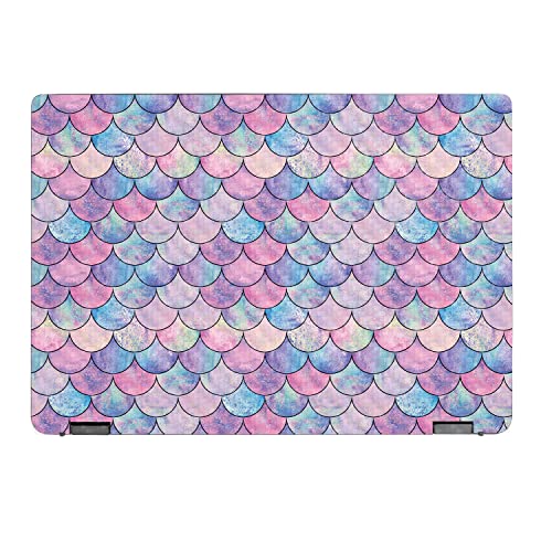 MightySkins Carbon Fiber Skin Compatible with Lenovo IdeaPad Flex 5 16" (2022) Full Wrap Kit - Mermaid Scales | Protective Durable Textured Carbon Fiber Finish | Easy to Apply | Made in The USA